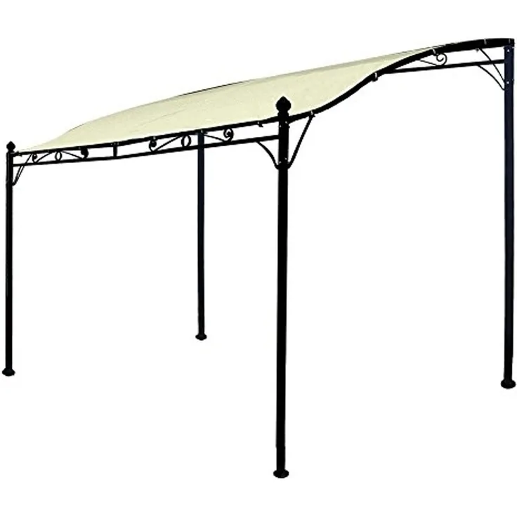 Frg Anbau-Pavillon 'MANTOVA', Stahl/Polyester Ecru, 3 x 2,5 m