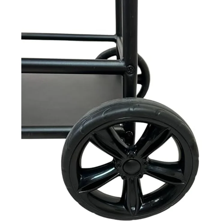 abc HOME Servierwagen Outdoor, zwei Ablageflächen, Flaschenhalterungen – Bild 7