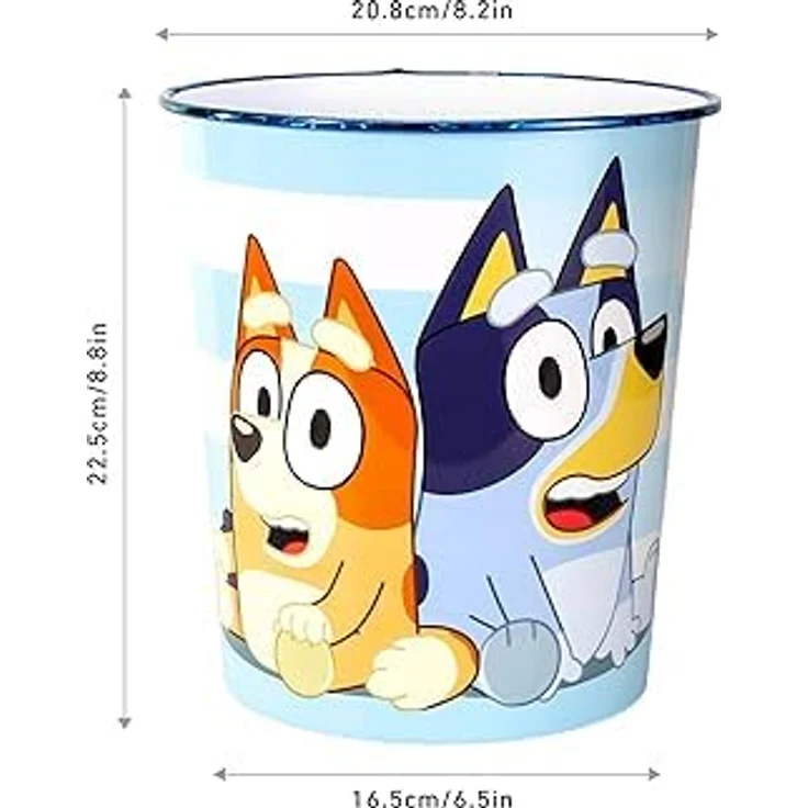 Storline Papierkorb Kinder, Kunststoff Abfalleimer mit buntem Motiv - Minnie Maus, Peppa Pig, Frozen, PAW Patrol, Spiderman, Avengers, 22 x 20 cm – Bild 3