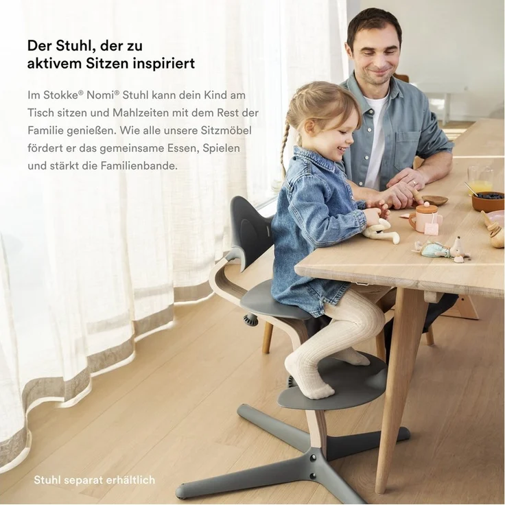 Stokke Nomi Cushion / Sitzkissen für Nomi Hochstuhl Nordic Grey Sand – Bild 3