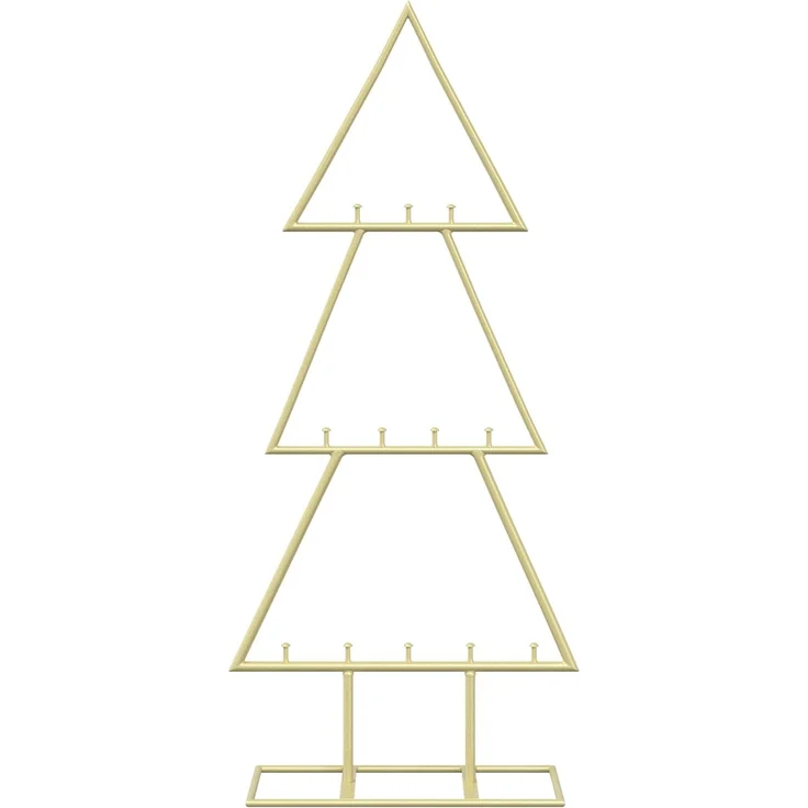 vidaXL Metall Weihnachtsbaum KUOPIO 60 cm Stahl Gold 42053816 – Bild 4