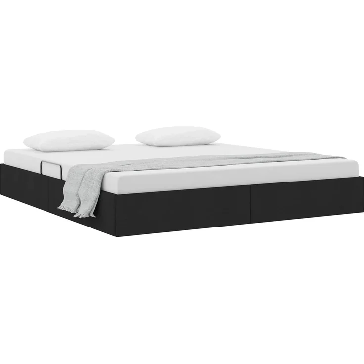 vidaXL Ottoman Bettgestell mit Speicher Schwarz 180 x 200 cm Stoff 3442840 – Bild 3