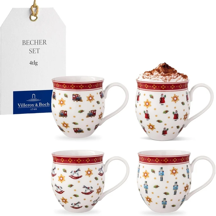 Villeroy & Boch Toy's Delight Jubiläums-Becher Set 4-teilig – Bild 1