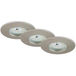 Briloner LED Einbauleuchten Attach matt-nickel 3er Set Deckenspot Lampen