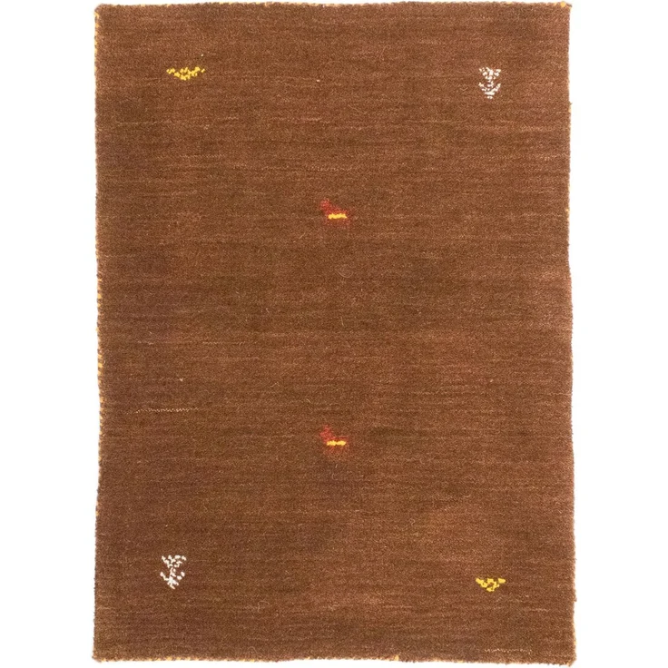 Gabbeh Teppich - Indus »Agra« 75 x 45 cm - braun – Bild 1
