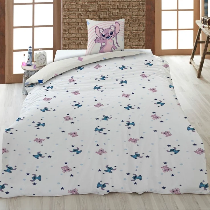Lilo & Stitch Baumwoll-Mix Bettwäsche für Kinder 140 × 200 cm mit Kissenbezug 65 × 65 cm – Bild 3