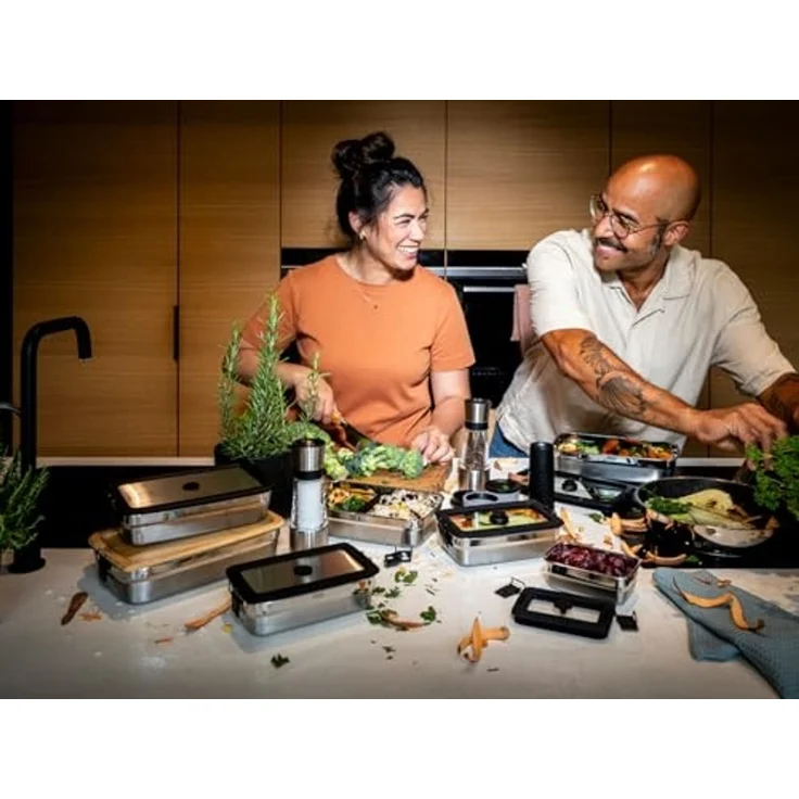 RÖSLE Salz- / Pfefferstreuer Salz- und Pfeffer Set FLEXX 2GO, (Set, 4-tlg), inklusive Bestecktasche – Bild 4