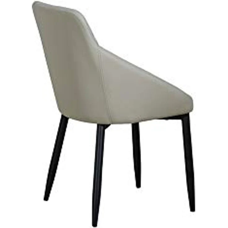 HOME MANIA Homemania Stuhl, Metall, Stoff, Grau, 55 x 55 x 86 cm – Bild 7