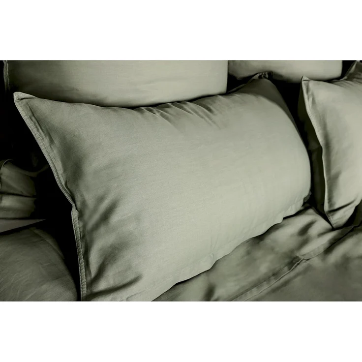 SCHÖNER WOHNEN-Kollektion Bettwäsche PLAIN Satin Bettwäsche, Baumwolle, 1 teilig, 200 x 200 cm in Grün – Bild 7