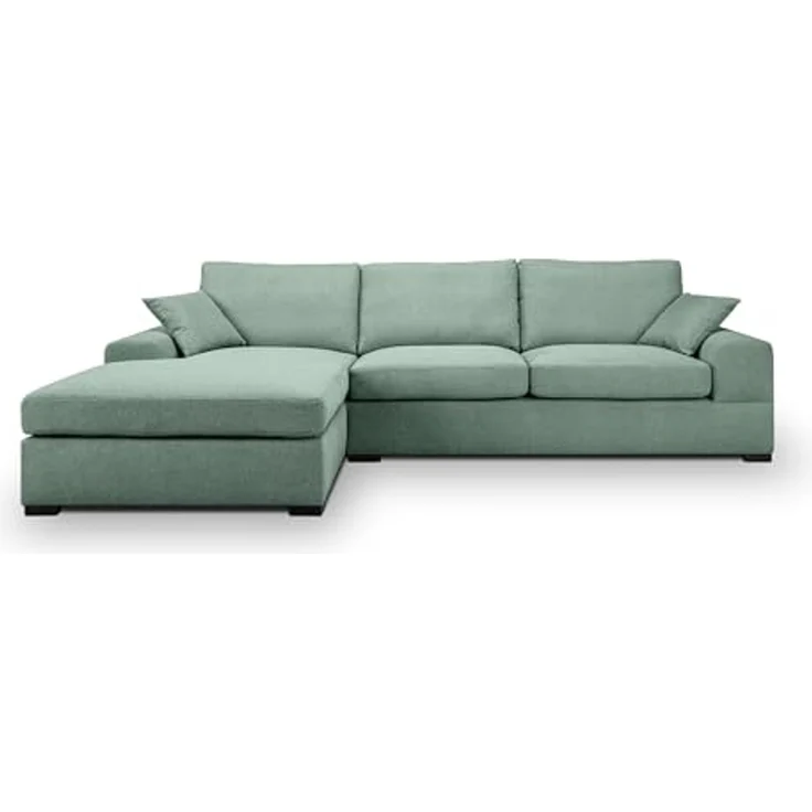 Ecksofa (B/H/T: 308x90x186 cm) in Petrol – Bild 4