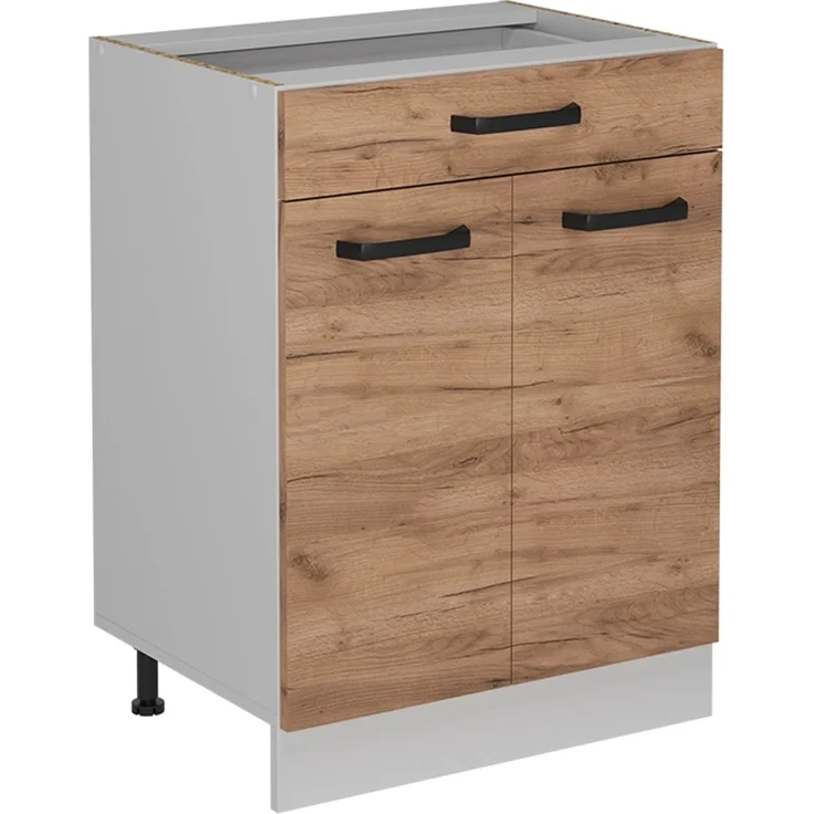 Küchenfront R-Line Goldkraft Eiche 59.6 x 70.8 cm Möbelfront für den Schubunterschrank Vicco – Bild 5