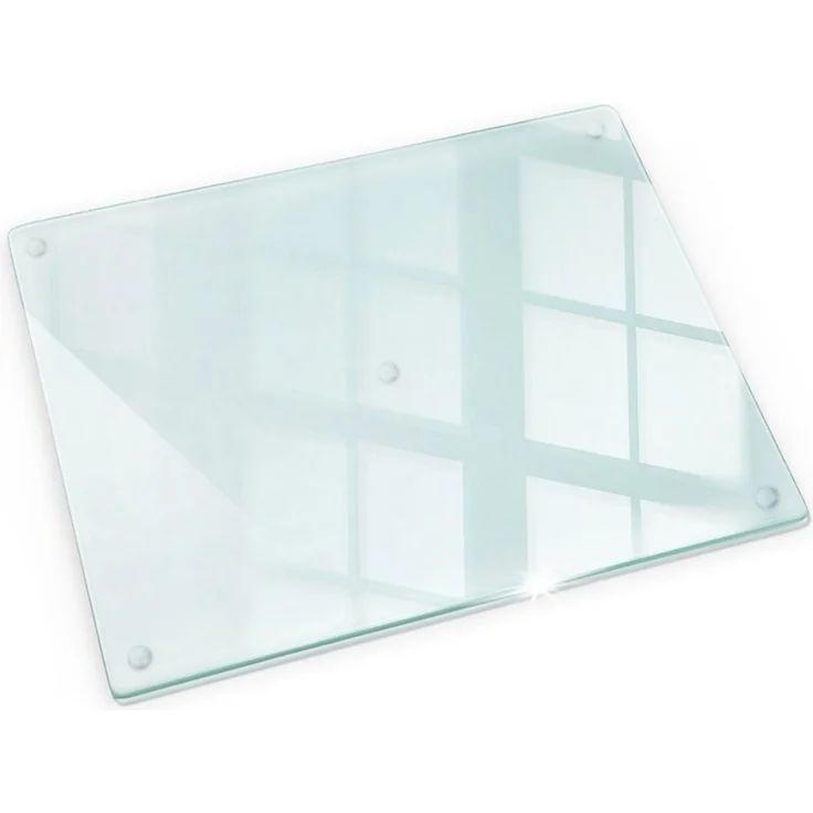 Tulup Herd-Abdeckplatte Induktionsschutz Glas Spritzschutz Glasschneideplatte Transparent, (1 tlg), Gummifüße – Bild 1