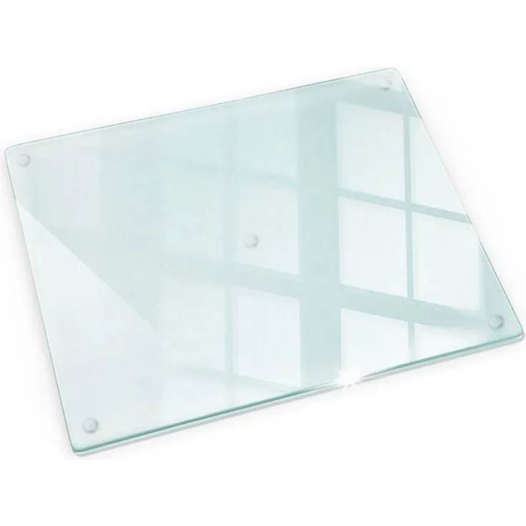 Tulup Herd-Abdeckplatte Induktionsschutz Glas Spritzschutz Glasschneideplatte Transparent, (1 tlg), Gummifüße
