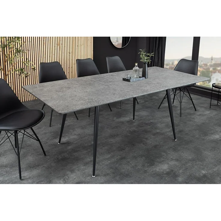 riess-ambiente Esstisch APARTMENT 120-160cm natur-Wildeiche, Metallgestell, ausziehbar, eckig (Einzelartikel, 1-St), verlängerbarer Küchentisch für 6 Personen - ideal für den Essbereich – Bild 2