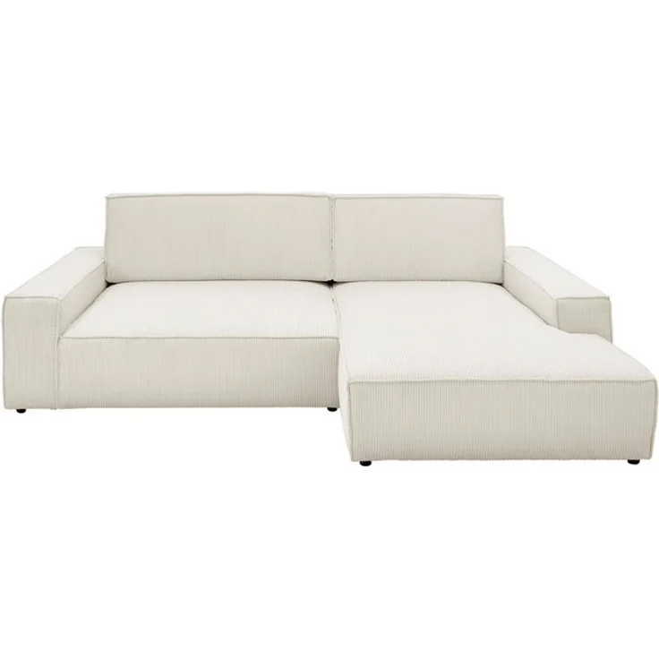 Home affaire Ecksofa NEU: SHERWOOD XXL 284, Big-Sofa L-Form, tiefe Sitzfläche 95 cm, Cord, Recamiere rechts/links, als Schlafsofa stellbar, Cord u. Leinenoptik – Bild 4