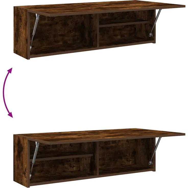 vidaXL Bad-Wandschrank Räuchereiche 100x25x30 cm Holzwerkstoff 860098 – Bild 8