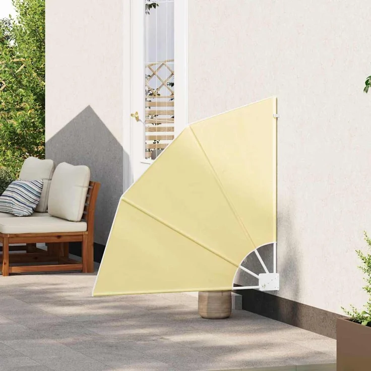 vidaXL Balkon Sichtschutz 115 x 115 cm Polyester Sand 42000911 – Bild 3