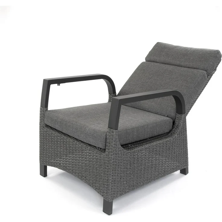Montana Garten Sitzgruppe, Aluminium, grau, für 4 Personen – Bild 6