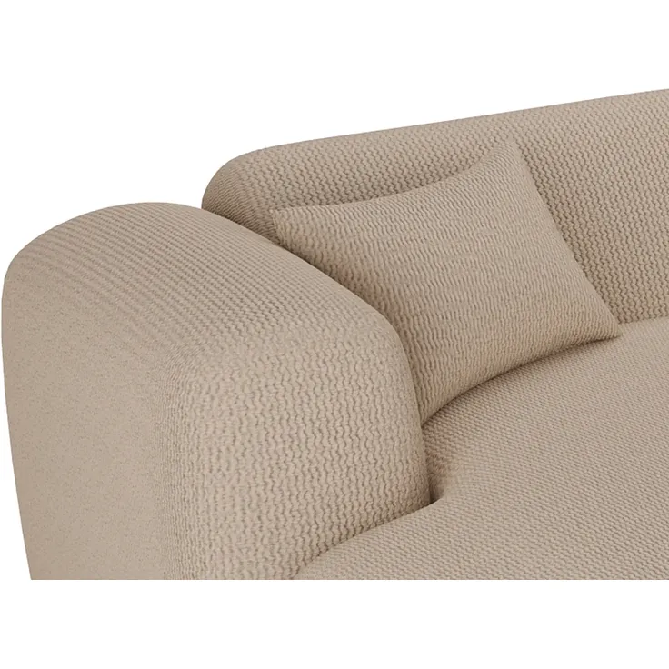 Vente-unique - Große Wohnlandschaft - Samt-Stoff - Beige - POGNI von Maison Céphy – Bild 4