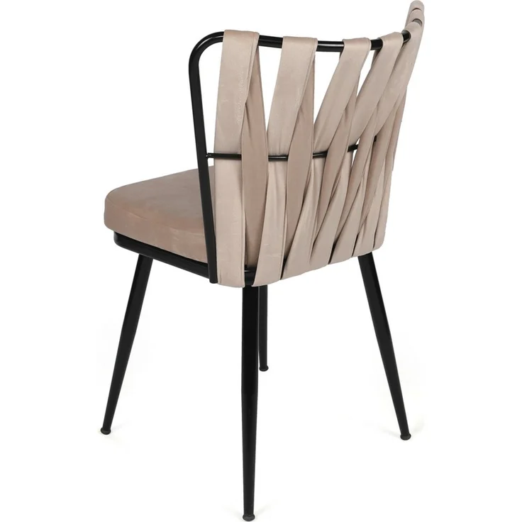 Skye Decor 'Kuşaklı-221 V2' Stuhlset (2-teilig), Creme / Schwarz, 43 x 82 x 43 cm – Bild 3