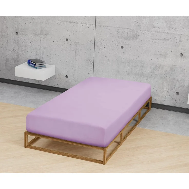 Biberna Jersey-Spannbetttuch, 100 % Baumwolle, Viola, 1x 140x200 cm - 160x200 cm – Bild 5