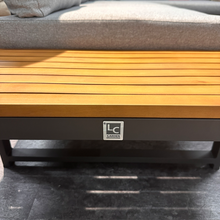 LC Garden 'Sungardo' Gartenlounge-Set, 3-tlg. mit Auflagen, individuell stellbar, Aluminium anthrazit/braun, 70x35x41 cm – Bild 11