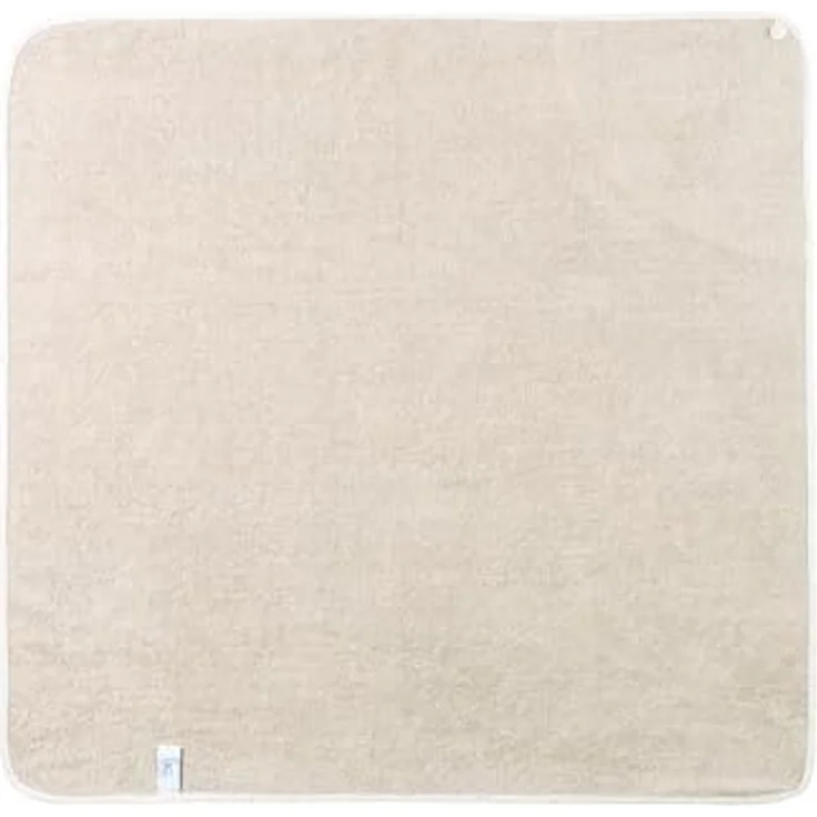 Sterntaler Kapuzenbadetuch 100x100 cm Hund Lucky - Badetuch mit Stickerei auf der Kapuze - Babybadetuch mit Kapuze aus saugfähiger Baumwolle, Sand – Bild 3