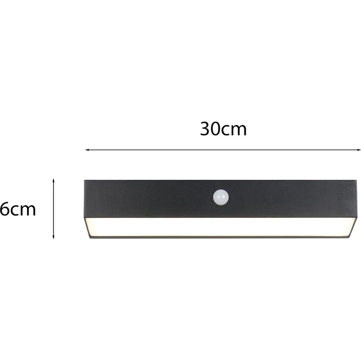 2er SET Solar Wandleuchten auch per USB aufladbar mit Bewegungsmelder, B: 30cm – Bild 4