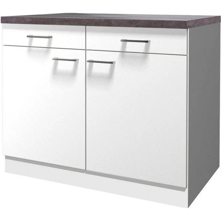 Flex-Well Unterschrank Lucca (B x H x T) 100 x 85 x 60 cm, für viel Stauraum – Bild 3