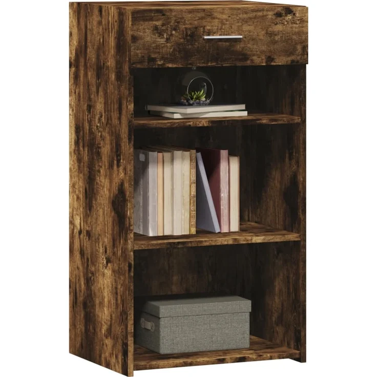 vidaXL Sideboard Räuchereiche 50x42,5x93 cm Holzwerkstoff 846331 – Bild 3