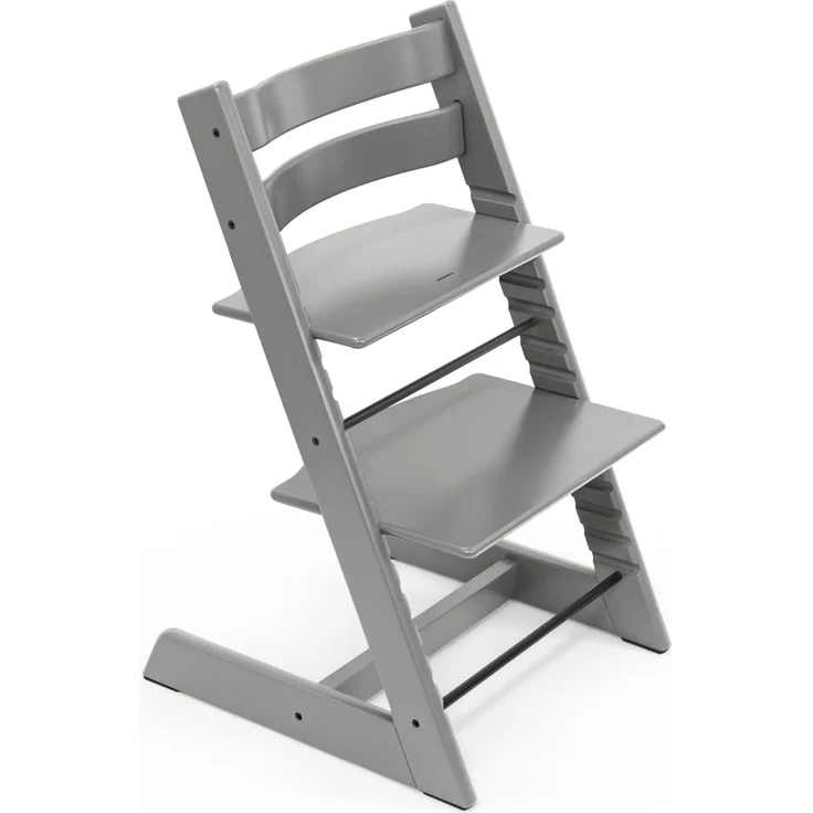 Stokke 'Tripp Trapp' Hochstuhl, storm grey, höhenverstellbar, Buche massiv, bis 110 kg – Bild 1