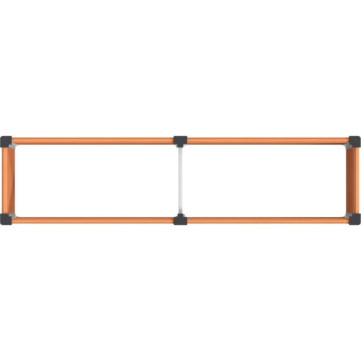 vidaXL Hochbeet Braun 200 x 50 x 91 cm WPC und Aluminium 42039005 – Bild 5