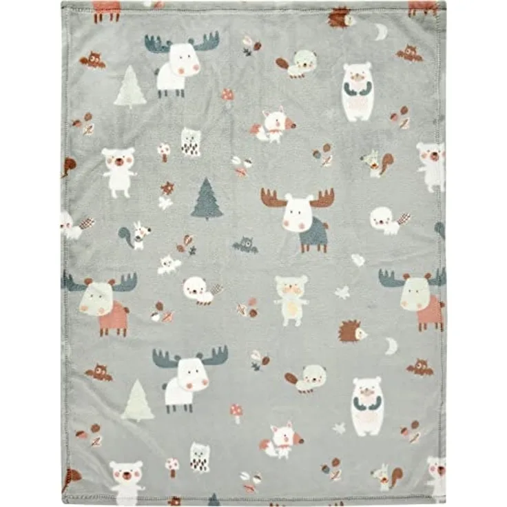 Alvi Microfaserdecke 75x100 cm Baby Forest