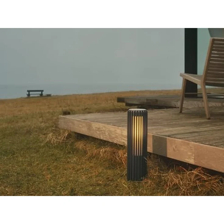 Nordlux Sockelleuchte Aludra 45 Seaside anthrazit Alu IP44 E27 – Bild 2