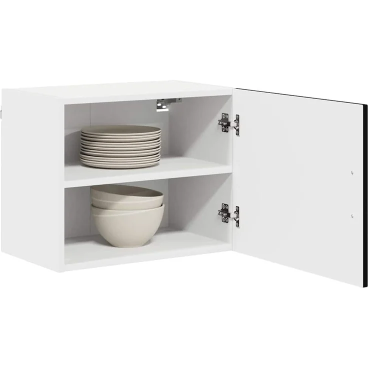 vidaXL Küchenschrank mit Speicher Kalmar 2 pcs Schwarz 50 x 31 x 40 cm 884537 – Bild 3