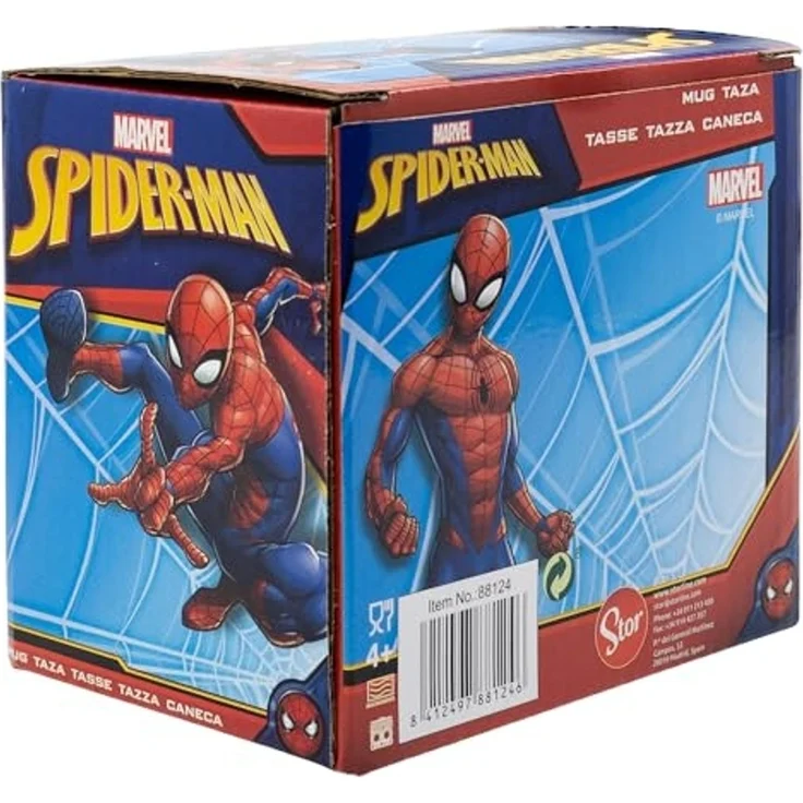 Spiderman Tasse 325ml Keramikbecher für Kinder Geschenkset Boy Icons – Bild 5