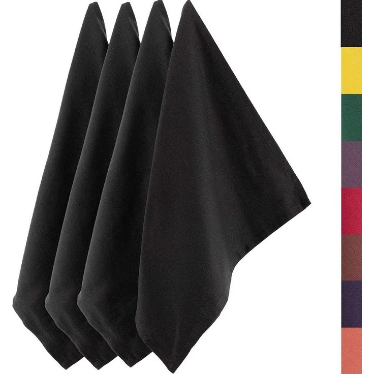 Loco Bird Geschirrtuch aus 100% Baumwolle, (Hochwertiges 4er Handtuch Set für die Küche, 50x70 cm einfarbig), Geschirrhandtücher zum Abtrocknen – Bild 5