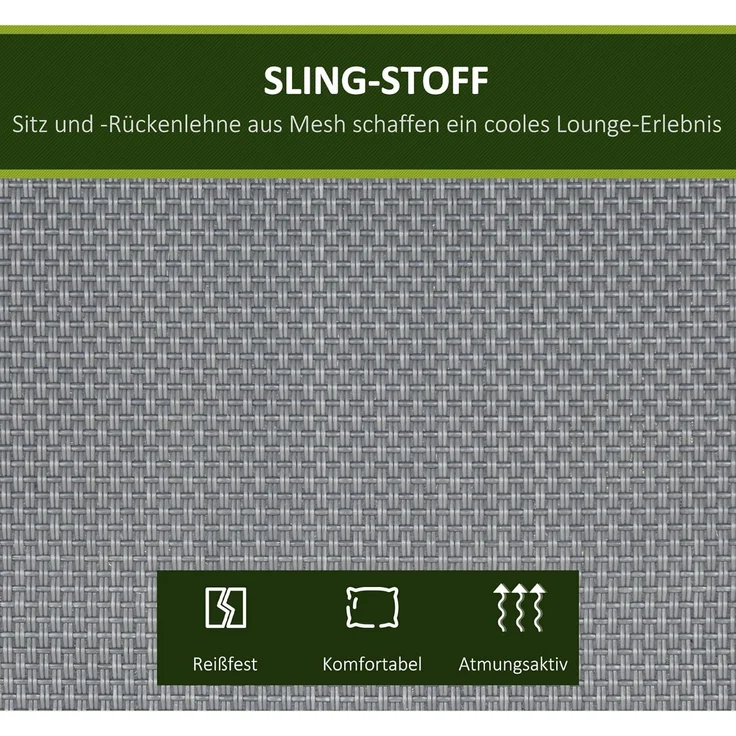 Outsunny Hollywoodschaukel Gartenschaukel mit Verstellbarem Dach, mit Armlehne, 3-Sitzer, Verstellbares Dach, Relaxstuhl, 1 tlg, Schaukelstuhl, für Garten, Balkon, Dunkelgrau – Bild 5