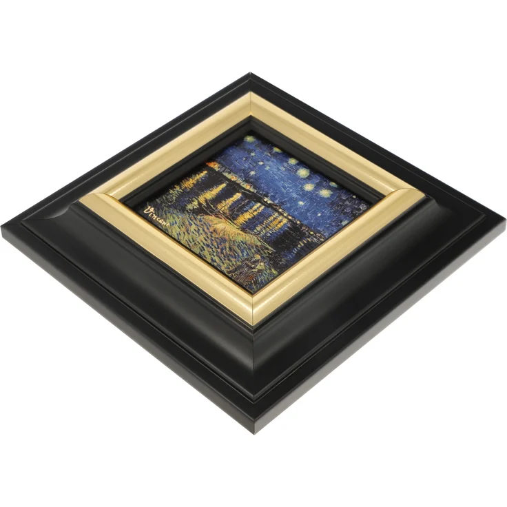 Goebel / Vincent van Gogh Sterne über der Rhone,Wandbild,18,5cm x 3,0cm x 18,5cm / Porzellan / 18,5cm x 3,0cm x 18,5cm – Bild 3
