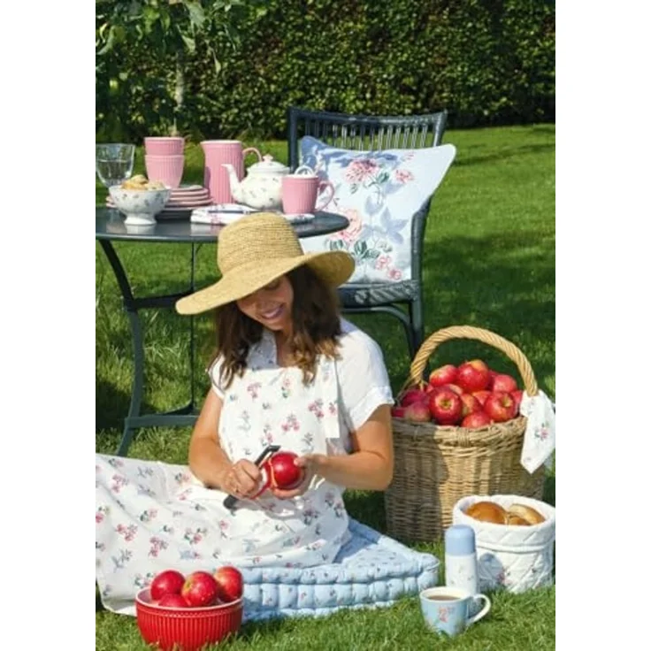 Greengate Tischdecke Portia Tischläufer white 140x45cm – Bild 3