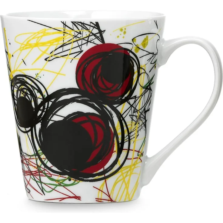 Disney Becher mit Mickey Mouse Motiv, Porzellan, Mickey in Graffiti