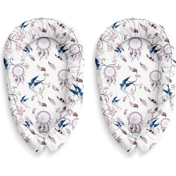Multifunktionale Kuschelnest Babynest Kokon für Babys und Säuglinge, Nestchen, Reisebett, 100% Baumwolle, antiallergisch