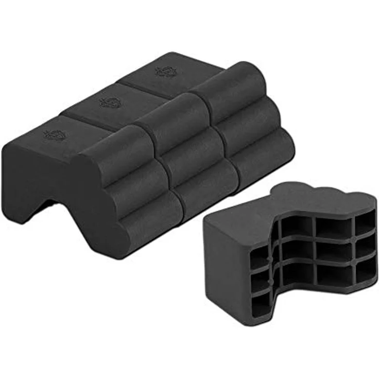 BigDean Blumentopfuntersetzer 4x Blumentopf Füßchen Anthrazit Pflanzkübel Untersetzer extra stabil, Zubehör für Pflanztöpfe, Set, 4-tlg, Robuste, Standhafte, Füßchen für Blumentöpfe, Kübel und mehr – Bild 2
