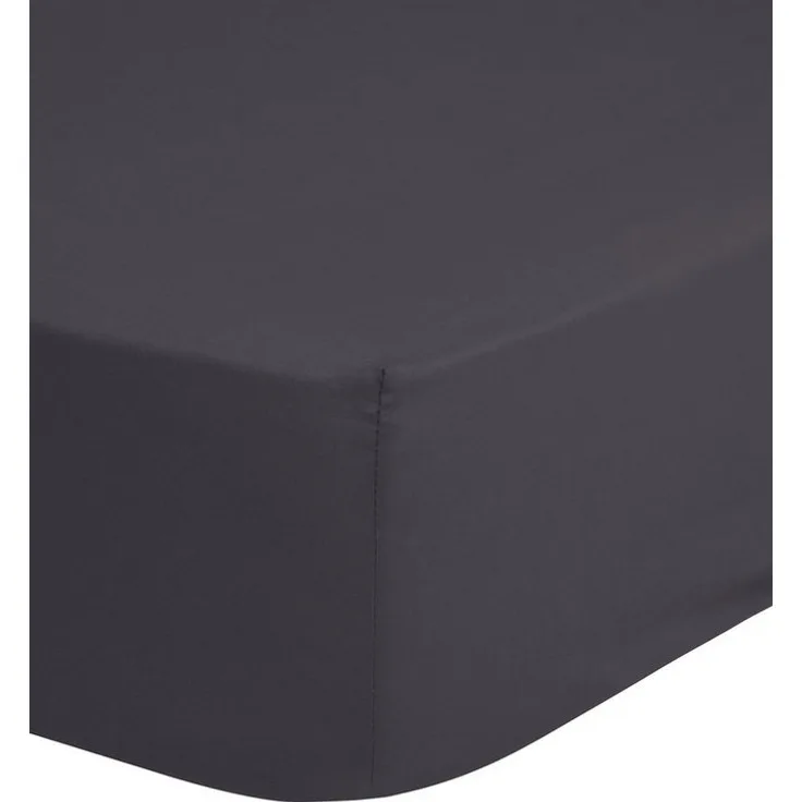 hip Mako Satin Spannbettlaken 1 teilig 90 X 200 cm Anthracite