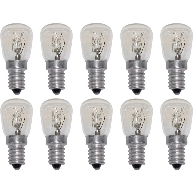 Provance Spezialleuchtmittel 10er Set Kühlschranklampe E14 15 Watt, E14, 10 St. – Bild 1