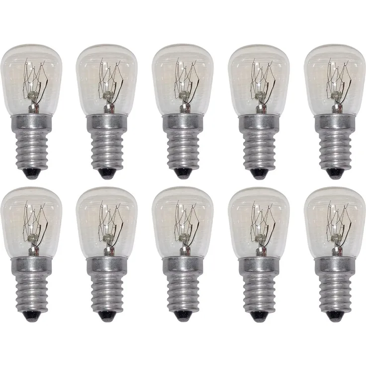 Provance Spezialleuchtmittel 10er Set Kühlschranklampe E14 15 Watt, E14, 10 St.