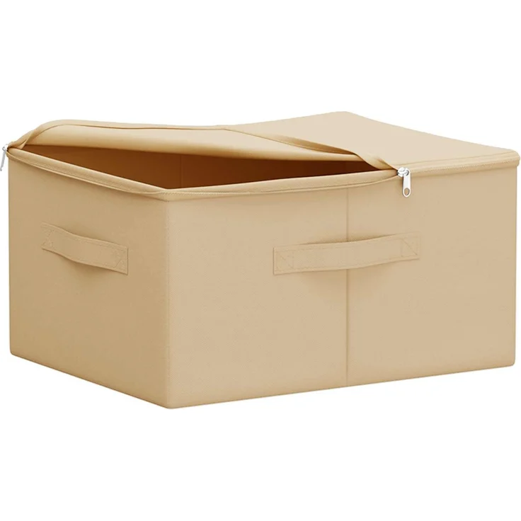 vidaXL Aufbewahrungsbox 6 stk. Vliesstoff 50 x 30 x 25 cm 37,5 L Creme 42024603 – Bild 2