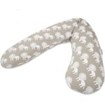 Theraline Stillkissen inkl. Bezug, Baumwolle taupe, 190 cm