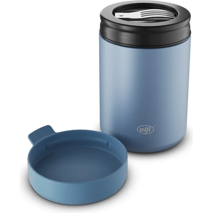 Alfi Thermobehälter ISO FOOD MUG, Thermobehälter für Essen, spülmaschinenfest, Edelstahl, Kunststoff, Silikon, (1-tlg), 0,35l, 5h heiß & 10h kalt, dicht & auslaufsicher, mit Göffel – Bild 3