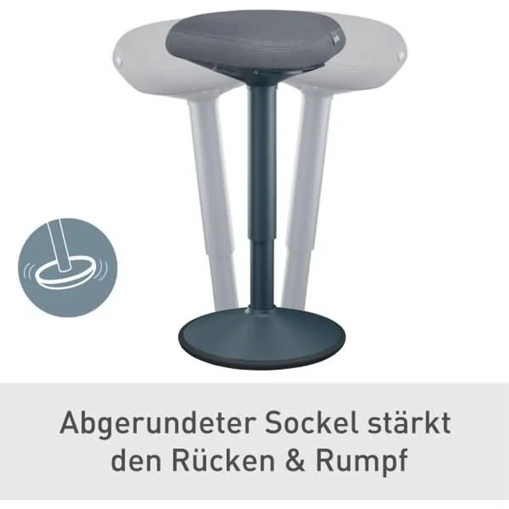 Leitz Stehhocker Ergo Active 65450089 dunkelgrau – Bild 4